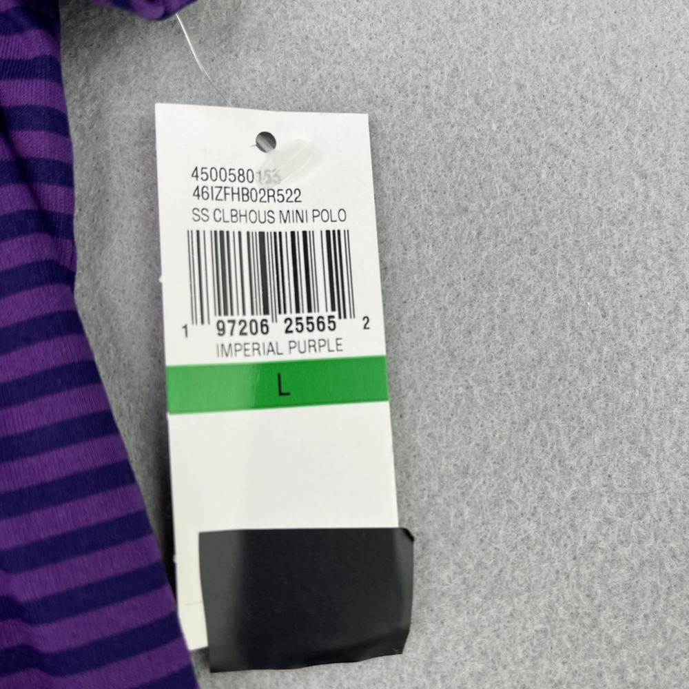 NWT Izod Swingflex Elite Golf Polo Shirt Imperial Purple Men's Size Large UPF-50 - Picture 4 of 15